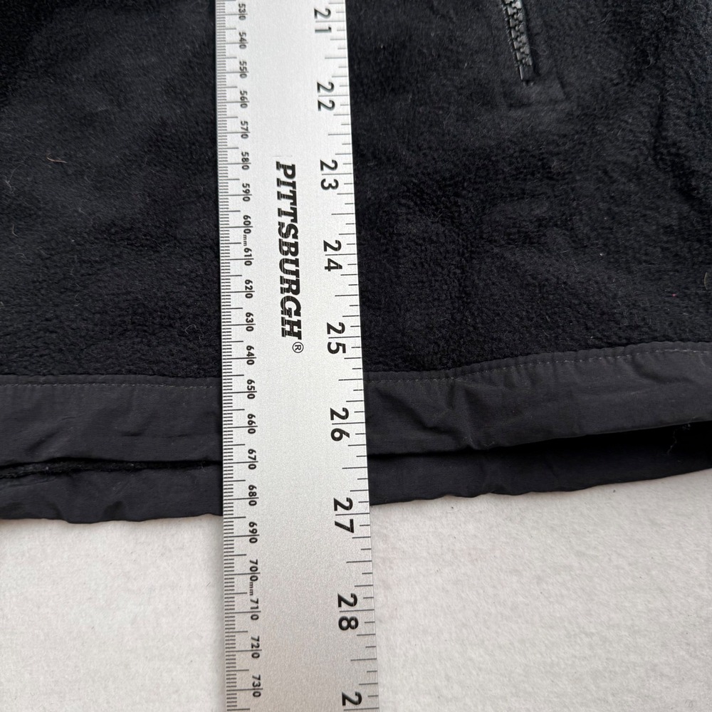 The North Face Denali Fleece Jacket Mens Medium Black Full Zip Mixed Media Coat - Picture 5 of 5